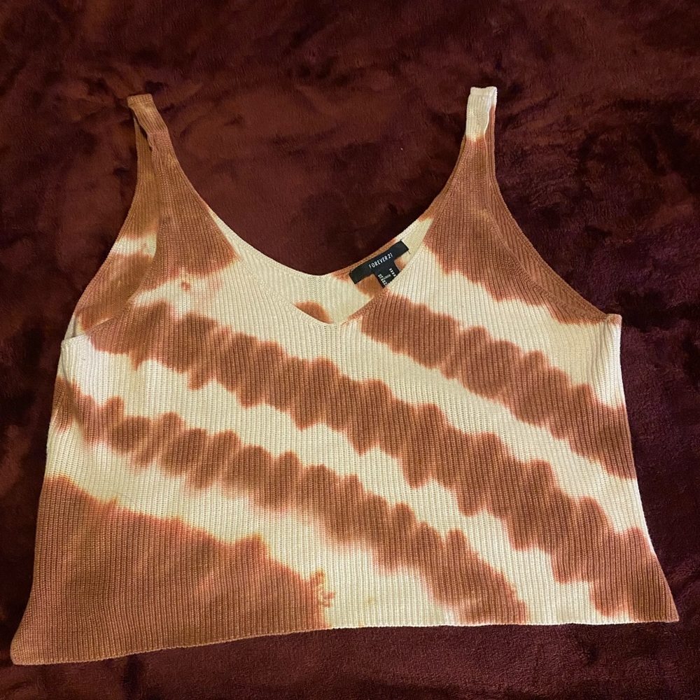 Forever 21 tie dye brown /tan tank !!!